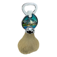 Sydney Design Kangaroo Scrotum Bottle Opener - Red Kangaroo