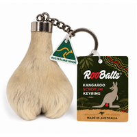 Australian Red Kangaroo Scrotum Keychain