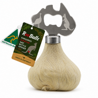Australian Kangaroo Scrotum Bottle Opener - Map Design