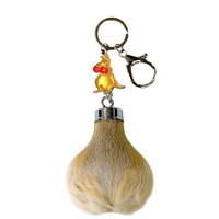 Australian Kangaroo Scrotum Keyring with Boxing Kangaroo (Deluxe)