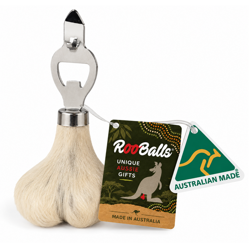 Australian Red Kangaroo Scrotum Bottle Opener