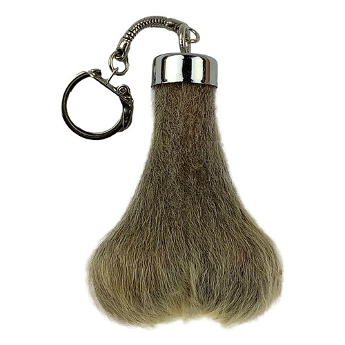 Australian Grey Kangaroo Scrotum Keychain